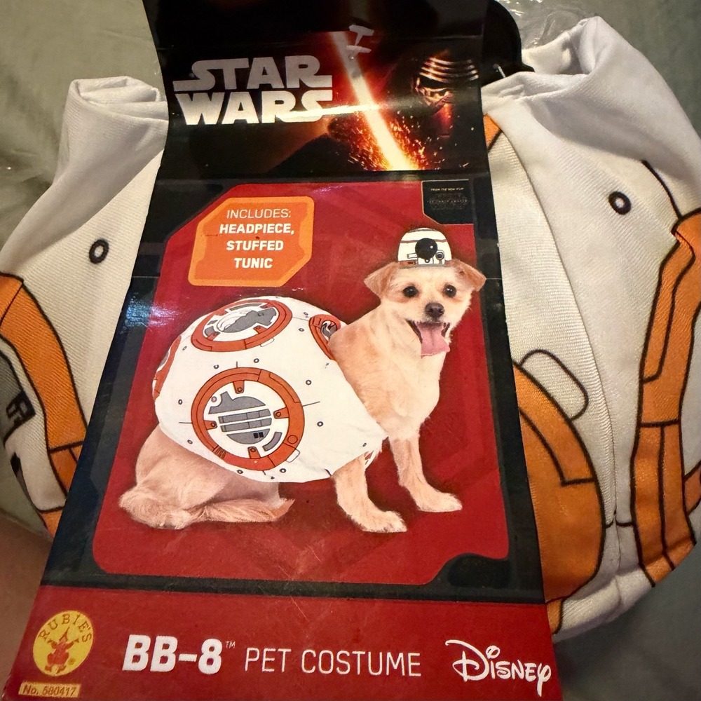 Star Wars BB-8 Pet Costume Rubies Disney Droid Dog Outfit Large 580417